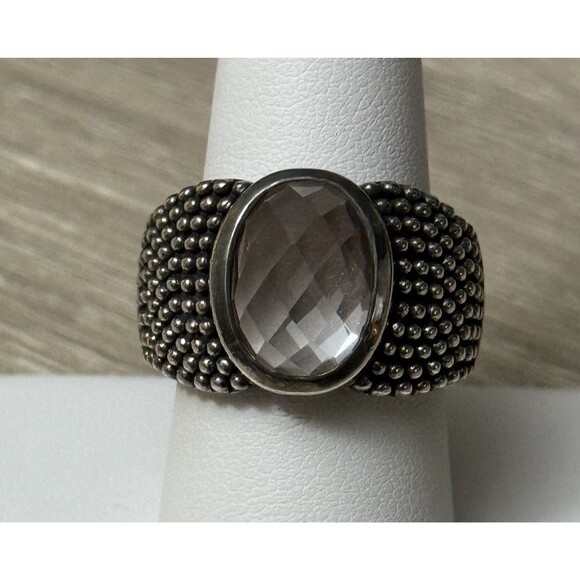 Michael Dawkins Size 9 Sterling Silver Clear Quartz Ring - Picture 8 of 8